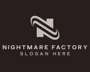 Generic Swoosh Brand Letter N logo design