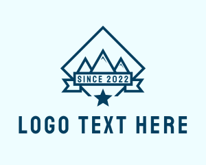 Mountaineer - Star Mountain Camping logo design