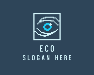 Pixel Web Eye Logo