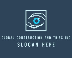 Pixel Web Eye Logo