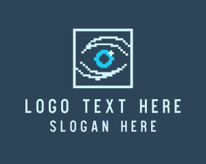 Pixel Web Eye Logo