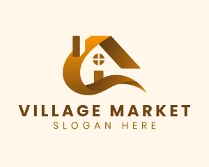Village - Village House Realtor logo design