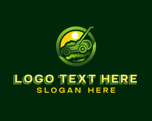 Dig - Gardening Lawn Mower logo design