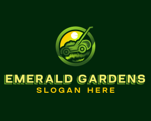 Gardening Lawn Mower logo design