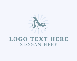 High End - Fashion Heels Shoes logo design