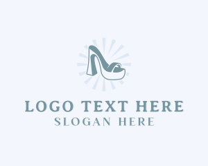 Shoemaking - Fashion Heels Shoes logo design
