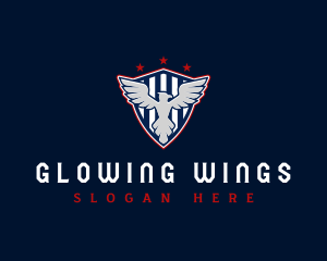 Shield Eagle Wings logo design