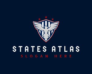 Shield Eagle Wings logo design