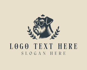 Grooming - Pet Dog Crown logo design