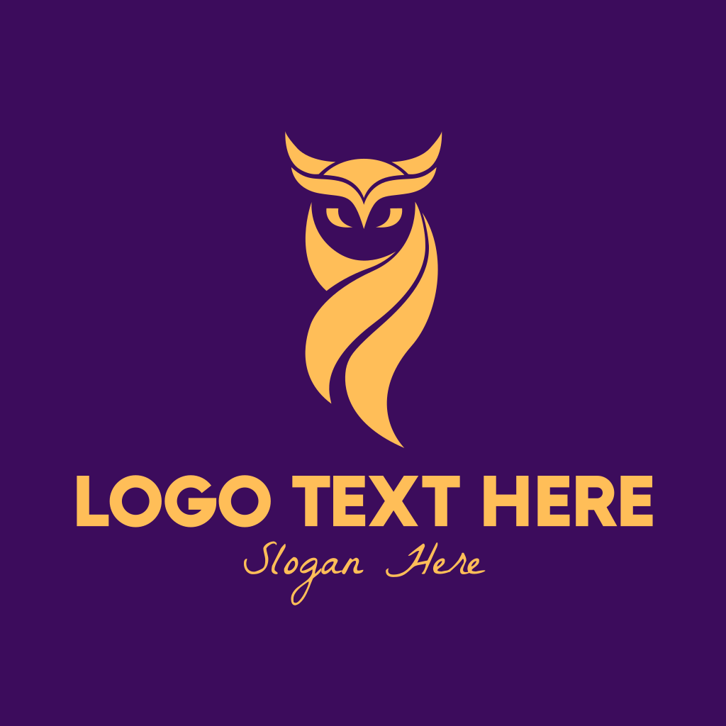 Elegant Golden Owl Logo | BrandCrowd Logo Maker