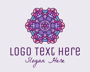 Coaster - Mandala Meditation Decor logo design