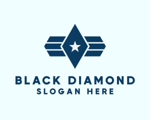 Star Diamond Wings logo design