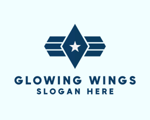 Star Diamond Wings logo design