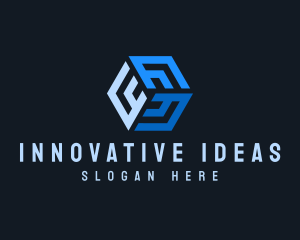 Tech Business Cube logo design