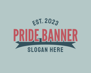 Retro Generic Banner logo design