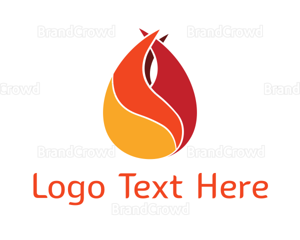 Hot Flame Claw Logo