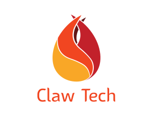 Claw - Hot Flame Claw logo design