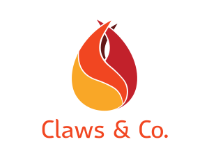 Hot Flame Claw logo design