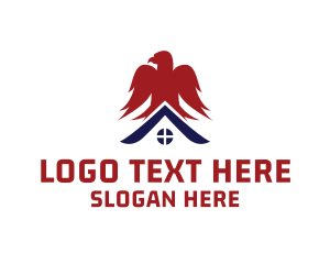 Shelter - American Eagle House logo design