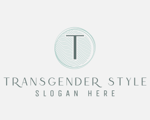 Blue Feminine Brand logo design