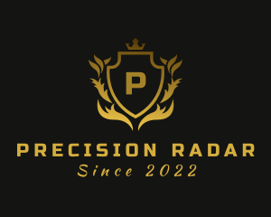 Golden Crown Shield logo design