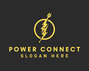 Plug - Bolt Electrical Plug logo design