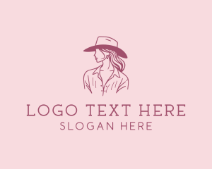 Cowgirl - Cowgirl Texas Rodeo logo design