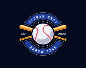 Baseball Ball Emblem logo design