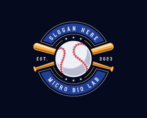 Baseball Ball Emblem logo design