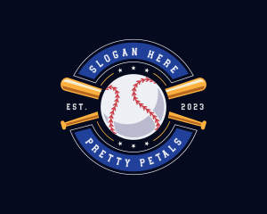 Baseball Ball Emblem logo design