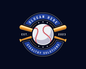 Baseball Ball Emblem logo design