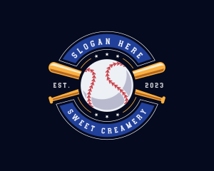 Baseball Ball Emblem logo design