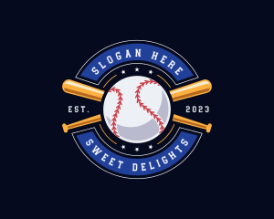 Baseball Ball Emblem logo design