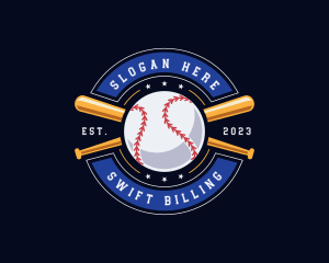 Baseball Ball Emblem logo design