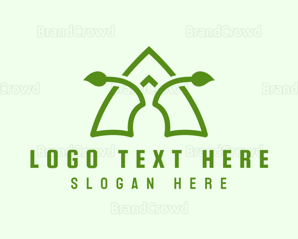 Eco Antenna Leaf Logo