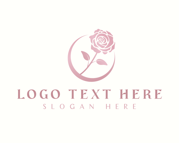 Blossom - Rose Flower Blossom logo design