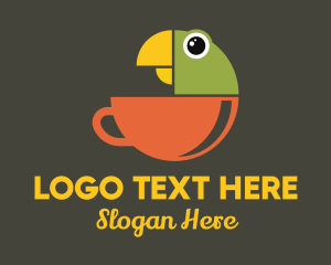 Biodiversity - Parrot Tea Cup logo design