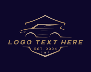 Car - Luxury Sedan Car logo design