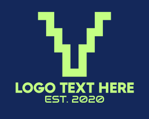 Video Game - Video Game Letter V logo design