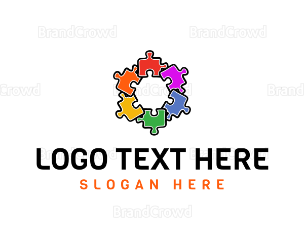 Hexagon Puzzle Pattern Logo