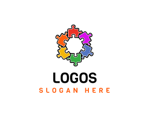 Puzzle - Hexagon Puzzle Pattern logo design