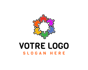 Shape - Hexagon Puzzle Pattern logo design