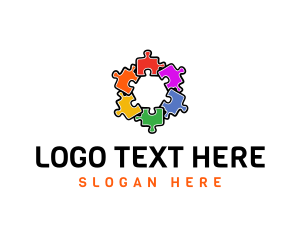 Hexagon Puzzle Pattern Logo