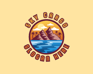 Mountain Sea Beach logo design