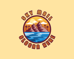 Mountain Sea Beach logo design