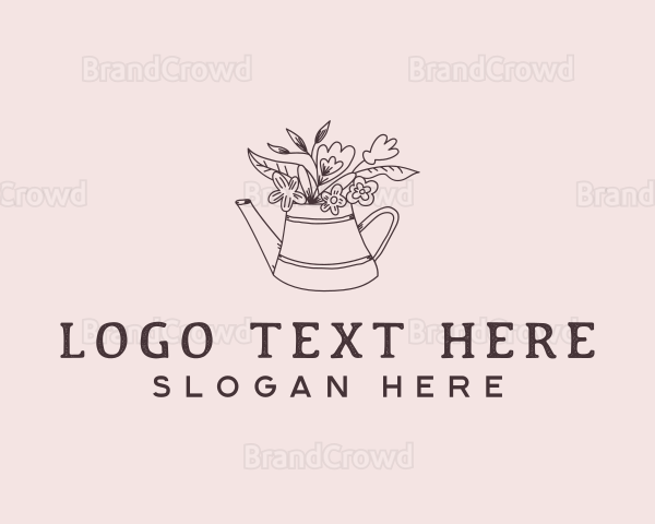 Botanical Floral Landscaping Logo