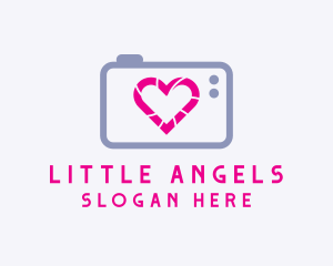 Cinematographer - Camera Shutter Love logo design