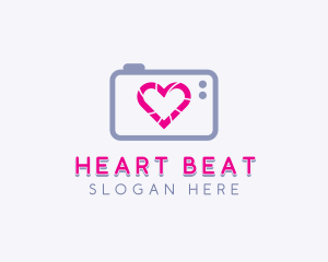 Camera Shutter Love logo design