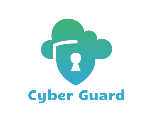 Malware - Cloud Shield Lock logo design