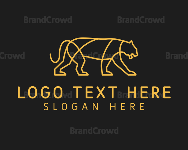 Golden Lion Feline Logo